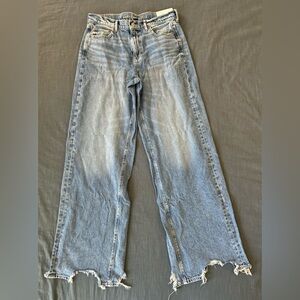 Tall Jeans Size 10 X-Long NWT American Eagle Super High-Rise Baggy Wide Leg